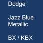 Preview: Dodge, Jazz Blue Metallic, BX / KBX.